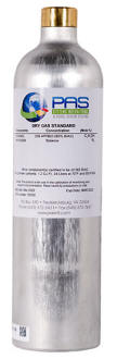 34 Liter Dry Gas (Ethanol Breath Standard) Cylinder